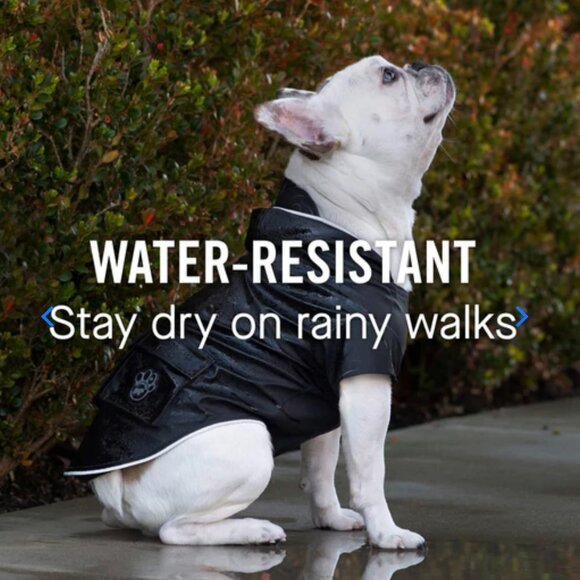 NWT Canada Pooch Torrential Tracker Raincoat for Dogs - Black - Picture 10 of 10